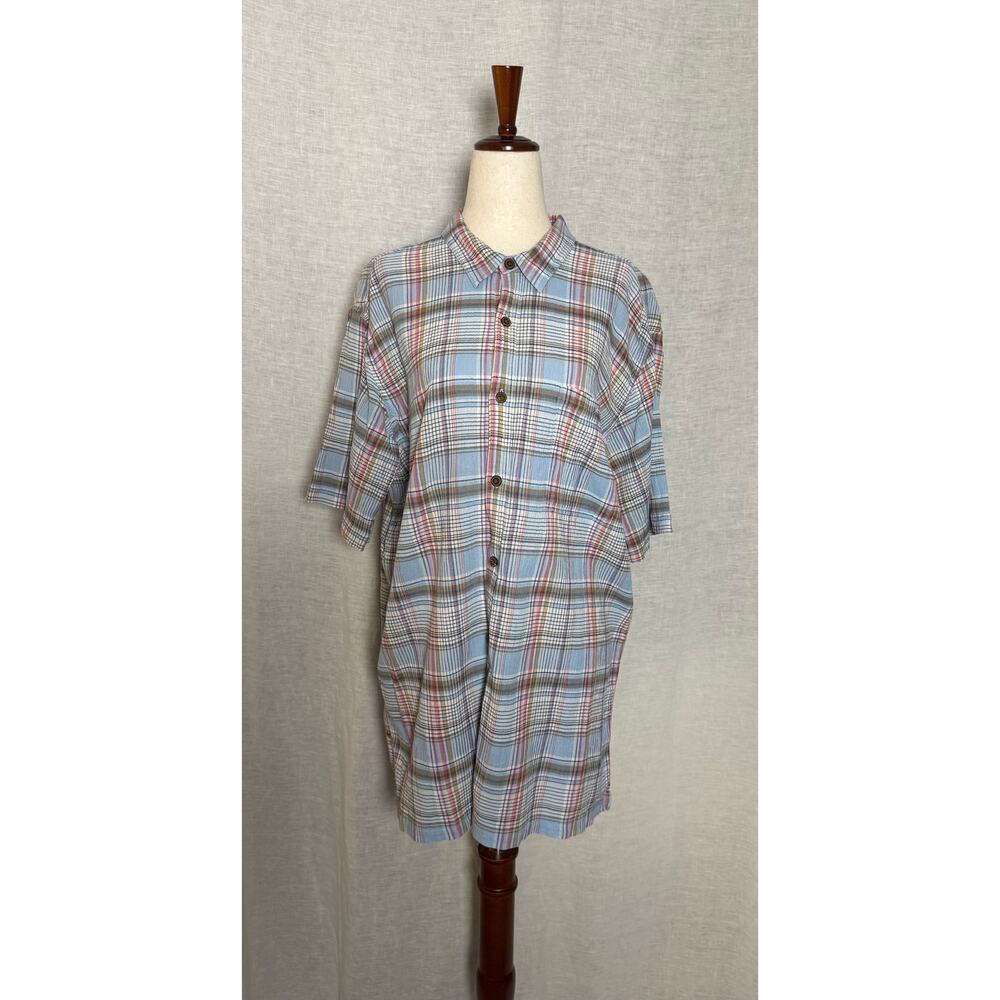 Patagonia Men's A/C Short-Sleeved Plaid 100% Organic Cotton Seersucker